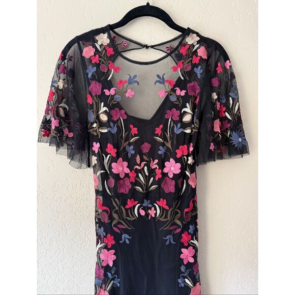 By Anthropologie Embroidered Floral Dress - Picture 7 of 11